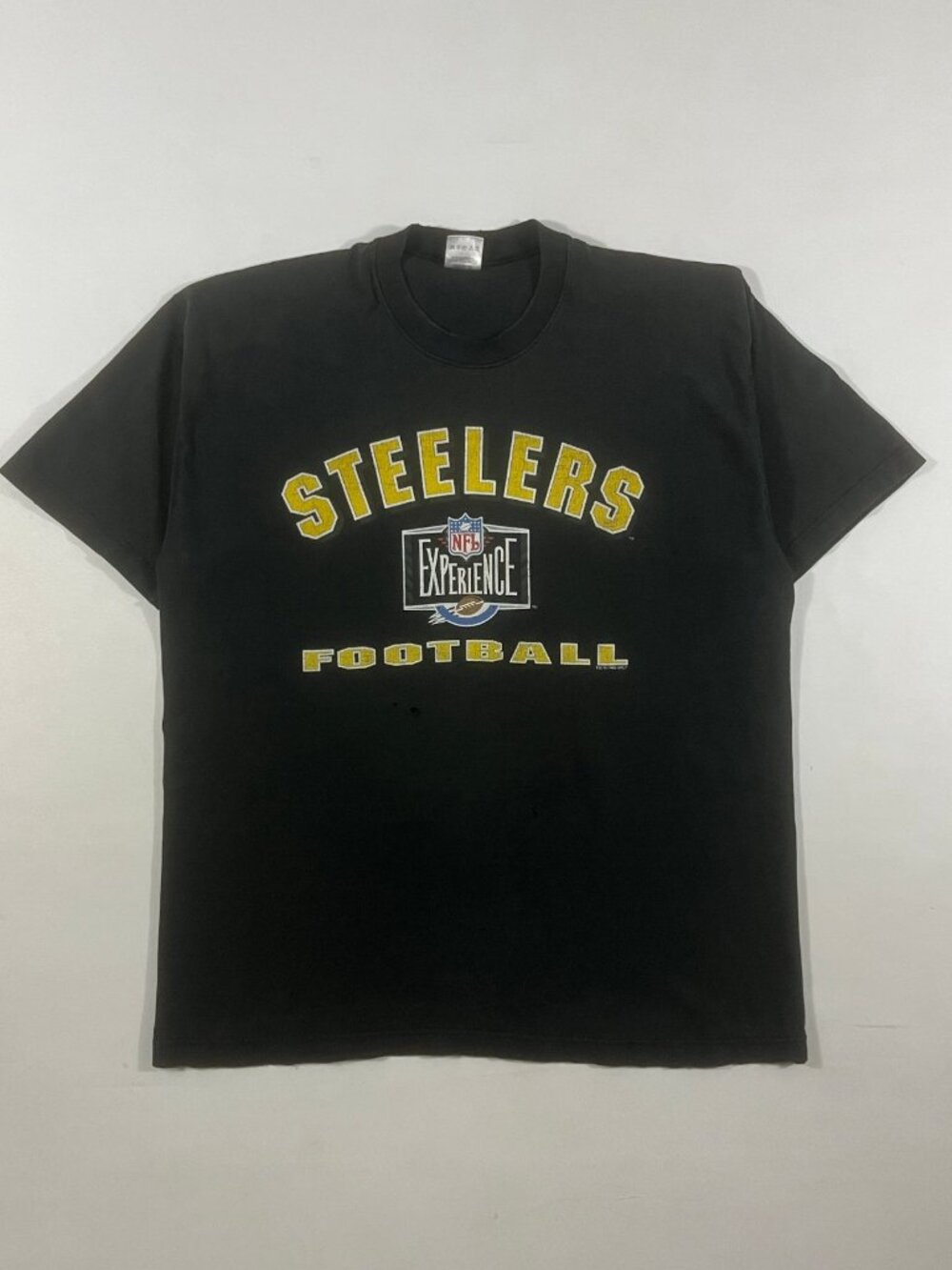 Vintage Pittsburgh Steelers NFL Experience Football Tee XL Black Fruit of the L…